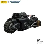 Figūrėlė Warhammer 40k Raven Guard Raider modelio kovinis motociklas su dvigubais Bolt &scaron;autuvais transporto priemonė 1/18 22 cm