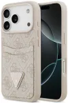 Dėklas Guess 4G Double Card Triangle do iPhone 18 Pro Max / 17 Pro Max rožinė