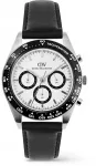 Laikrodis Daniel Wellington Iconic Tachymeter 42 Sheffield Baltas Juodas S DW00100951