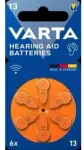 Varta 24606 101 416, vienkartinė baterija, cinko-oras, 1,45 V, 6 vnt., klausos aparatui, oranžinė