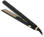Adler AD 2330 juodos plaukų tiesinimo žnyplės, keramikinės, 5 temperatūros 150&ndash;230 &deg;C, judančios plok&scaron;telės 25 x 110 mm, LED ekranas, automatinis i&scaron;sijungimas, sukamas laidas