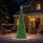LED blizganti kalėdinė eglutė su smeigtuku EKENAS 250 cm