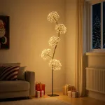 S formos LED kalėdinė eglutė Juoda 20 x 20 x 175 cm Plienas