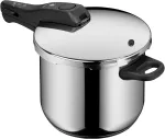 Wmf perfect one pot greitpuodis indukcinei viryklei 6.5 l, greitpuodis, didelis gaminimo signalas, 2 gaminimo lygiai, nuimama dangčio rankena, cromargan nerūdijantis plienas