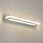 Modernus Led sieninis &scaron;viestuvas voniai chromas 9w 4500k 900 lm