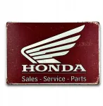 Metalinis dekoratyvinis skardos ženklas - Honda Motorcycle Logo 20 x 30 cm