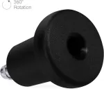 Kwmobile biuro kėdės slydimo padėkliukai, 5 vnt. - grindų apsaugos biuro kėdei, 10 mm x 22 mm - besisukančios kėdės kojelės parketui, plytelėms - kėdės kojelių slydimo padėkliukai - juodi