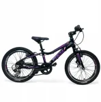 Mtb vaiki&scaron;kas dviratis Folta Vicca 20'' aliumininis juodas violetinis pagamintas Lenkijoje
