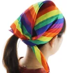 Ototec 15 dalių vaivoryk&scaron;tės spalvų Lgbt pasididžiavimo bandana, galvos juosta, apyrankė, &scaron;alikėlių rinkinys, skirtas važinėjimui, jogai, mank&scaron;tai, gėjų pasididžiavimo aksesuarai