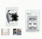 Bath&Shower Lipnus laikiklis du&scaron;o galvutei, klijuojamas, be gręžimo, sidabrinis