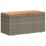 Sodo dėžė rattan 110x50x45 cm, pilkai ruda