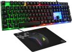 The G-lab - Combo Yttrium - žaidimų rinkinys Azerty Rgb žaidimų klaviatūra su 105 klavi&scaron;ais ir 19 klavi&scaron;ų Anti-ghosting - žaidimų pelė 2400 Dpi - žaidimų pelės kilimėlis - Pc Ps4 Ps5 - naujas