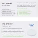 PNI CT28WIFI interneto &scaron;akotuvas, skirtas PNI CT28 valdymo moduliui su 8 grindinio &scaron;ildymo zonomis