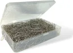 500g Itin smulkios adatos 0,5 mm x 35 mm su plastikiniu dėklu tekstilei, &scaron;ilkui