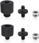 Objektyvas Buaak trikojo adapteris, adapteris nuo 1/4 iki m10, trikojo adapterio sriegis, trikojo adapterio varžtas, 1/4"-20 vyri&scaron;kas į m6 vyri&scaron;kas, 3/8 į 1/4, adapteris 3/8 į 1/4, skirtas mikrofono stovui, kamerai, lampensta