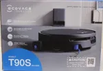 I&scaron;parduodama. Ecovacs DEEBOT T90S PRO OMNI Vacuum Cleaner Robot Wet&Dry 40000Pa TruEdge 3.0 ZeroTangle 4.0 OZMO Roller 3.0 Juodas+OMNI Auto-Empty