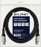 Hdmi 2.1 premium ultra 8k 4k 144hz pintas kabelis 1m Klanet
