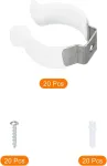 Sourcing map T10 U laikikliai 36 x 30 x 12 mm led lemputės tvirtinimo laikiklis nerūdijančio plieno vamzdžių spaustuvai