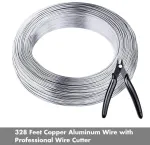 Anezus aliuminio viela, metalinė viela, lanksti 1 mm skirta rankdarbiams, papuo&scaron;alų gamybai, karoliukams, gėlėms, 1 mm sidabrinė