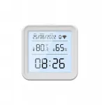 Termohigrometras su Wifi ir Lcd - rodmenys per Tel - Tuya Smart jutiklis + laikrodis