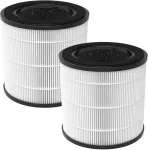 2 keičiamų filtrų rinkinys, suderinamas su Philips 800 serijos oro valytuvais - Ac0830/10 Ac0820/30 Ac0820/10 Ac0819/10, 3-in-1 H13 Hepa filtras ir aktyvintos anglies filtras ir pirminis filtras, detalės numeris