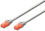 Assmann Electronic DIGITUS CAT 6 U-UTP patch kabelis Cu LSZH AWG 26/7 ilgio 15 m spalvotas pilkas