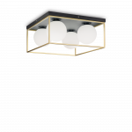 Lubinis &scaron;viestuvas Ideal Lux Ceiling lamp with 4 lights LINGOTTO, E14, sidabrinis color