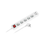Rebel elektros tinklo ilgintuvas 5 lizdai + 2 USB lizdai su jungikliu 3m