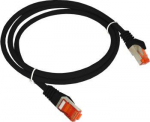 Patch-cord S/FTP kat.6A LSOH 2.0m juoda ALANTEC