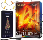 Kalėdinė girlianda Twinkly Candies 200 RGB LED USB- C, žalios spalvos laidas