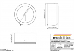 Mediclinics Tualetinio popieriaus laikiklis 230mm, satin finish