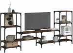 TV staliukas Televizoriaus spintelė, ruda ąžuolo, 206,5x28,5x95cm, mediena