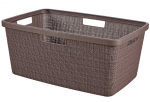 Skalbinių krep&scaron;ys Jute Curver H25/W39.4/&oslash;59.4cm rudas