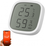 I&scaron;manusis bevielis patalpos temperatūros ir drėgmės jutiklis, ZigBee, baltas, TUYA, Smart Life, Extralink