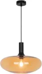 Pakabinamas &scaron;viestuvas CONVEX, E27, gintaro/juodos sp., 4278101