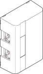 LAURITZ KNUDSEN Montavimo dėžutė &bdquo;Softline&ldquo; 1&frac12; modulis, skirta 2 &bdquo;Actassi&reg;&ldquo; jungtims, spalva: &scaron;viesiai pilka