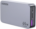 Mobiliųjų įrenginių ir ne&scaron;iojamųjų kompiuterių sieninis įkroviklis UGREEN Pro 65W 3-Port GaN Ultra-Slim, su greituoju įkrovimu