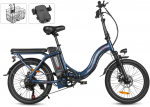 Elektrinis dviratis Samebike CY20, 20", 350W, 12Ah, mėlynas