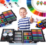 &bdquo;Extralink&ldquo; tapybos rinkinys vaikams, meninis rankdarbių rinkinys, 145 dalys, didelis lagaminas