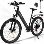 Elektrinis dviratis Hitway BK18, 27.5", 250W, juodas