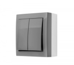 Kontakt Simon ACW5L/16 Simon Aquaclick &Scaron;viečiantis liustra jungiklis, 10 AX, 250 V pilka ACW5L/16