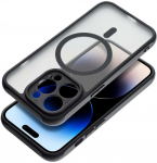 Oem FULL MATTE MAG COVER dėklas suderinamas su MagSafe skirtas Samsung Galaxy A56 juodos spalvos