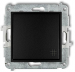 Karlik Elektrotechnik Karlik Cross jungtis Karlik Icon 12IWP-6, matinė juoda