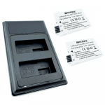 2x Canon LP-E8 akumuliatorius 1800 mAh+ dvigubas pakrovėjas