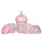 Twistshake buteliukas antikolikinis Pro Double 180ml rožinis 79008