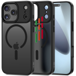 Tech-Protect MagMat XT 4-set MagSafe dėklas skirtas Apple iPhone 17 Pro Max - matinis juodos spalvos