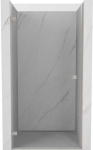 Du&scaron;o durys Mexen Lunar-B, kairė, 100 cm, transparent/brushed nickel