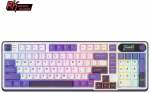 Royal Kludge RK-S98 RGB Blackberry belaidė klaviatūra | 96%, Hot-swap, Brown switches, US