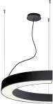 58W LED pakabinamas &scaron;viestuvas SEMI, juodas, 3000K, DALI, 1500mm, 3918-0015-3-B-D3