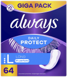Always Panty liners Daily Protect Long 64 pcs Įklotai ir higieniniai paketai Moterims